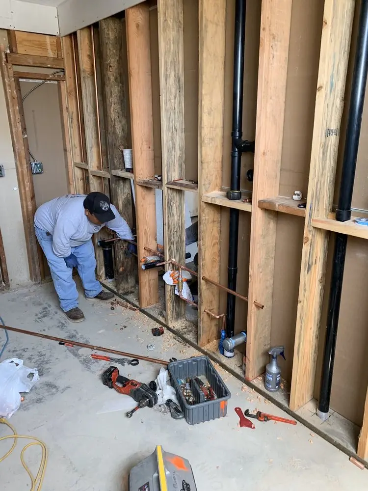 Commercial rough-in plumbing for Gas Line Repair in Clover Field
